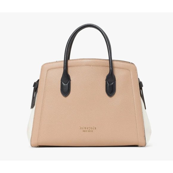 New Kate Spade Knott Colorblocked Pebble Leather Medium Satchel Leather Multi - Picture 4 of 6
